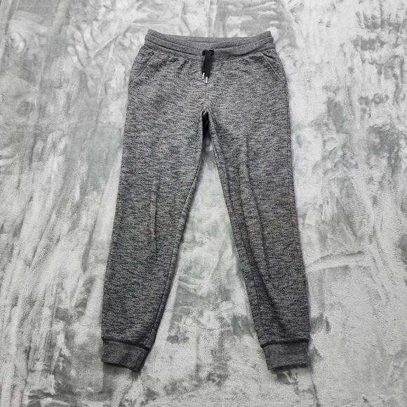 Old Navy Pants Womens XS Heathered Charcoal Gray Ribbed Joggers Casual CozyChic - Picture 1 of 12